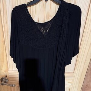 Torrid Black Dolman Sleeve Embellished Blouse